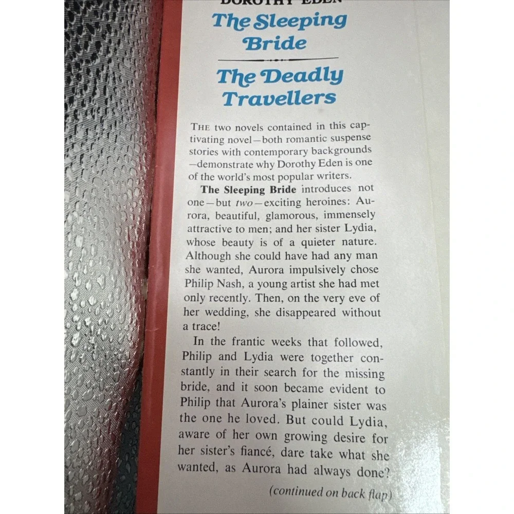 Vintage 1959‎ The Sleeping Bride & The Deadly Travelers 2-in-1 Hardcover by Eden